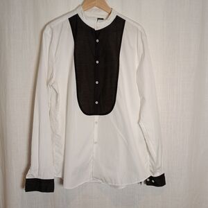 John Varvatos Tuxedo Bib Button Front Dress Shirt